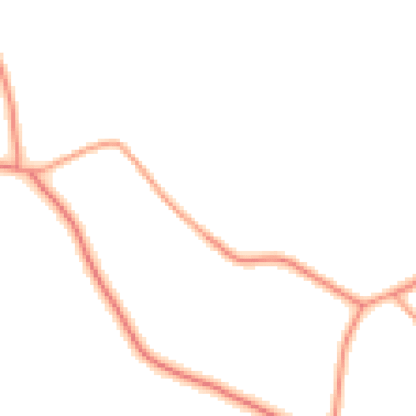 Daytime road noise heatmap for HP16 9FA
