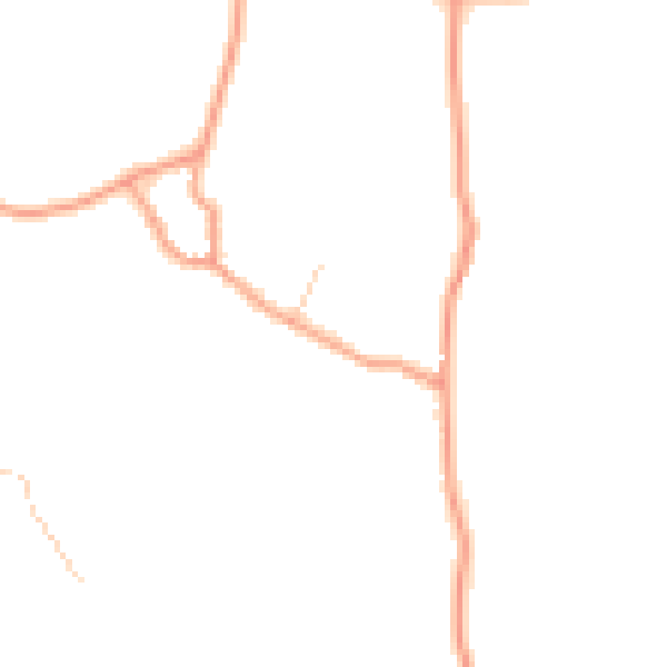 Daytime road noise heatmap for HP16 9JT