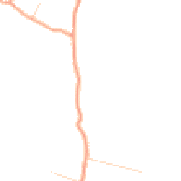 Daytime road noise heatmap for HP16 9LD