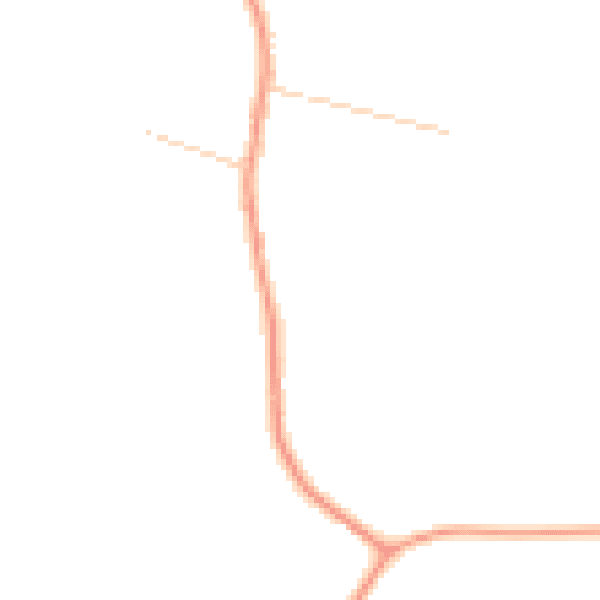 Daytime road noise heatmap for HP16 9LQ