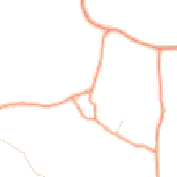 Daytime road noise heatmap for HP16 9NB