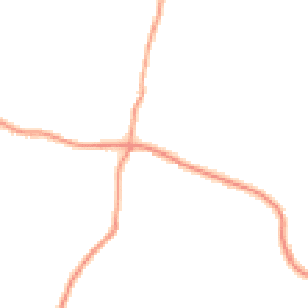 Daytime road noise heatmap for HP16 9NH