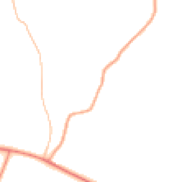 Daytime road noise heatmap for HP16 9PP