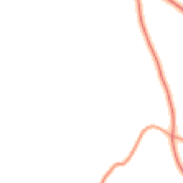 Daytime road noise heatmap for HP16 9RD