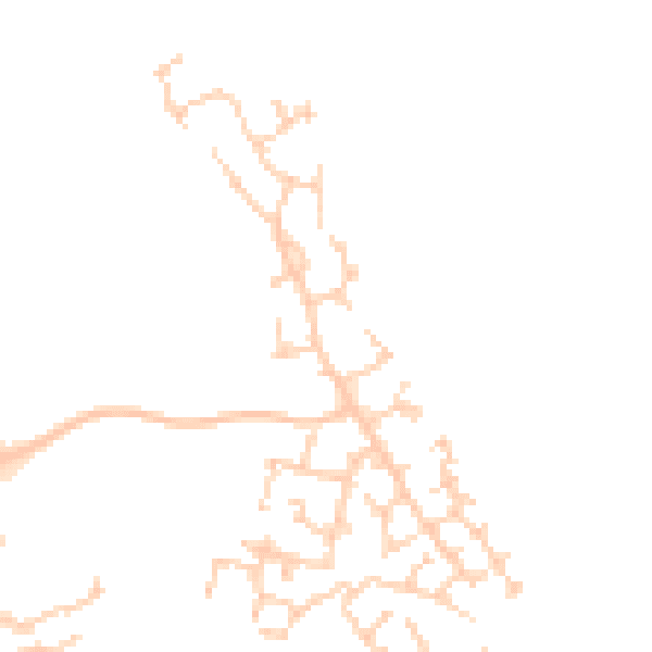 Daytime road noise heatmap for HP19 0FA