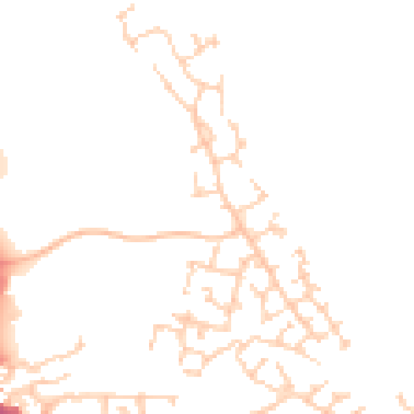 Daytime road noise heatmap for HP19 0FX