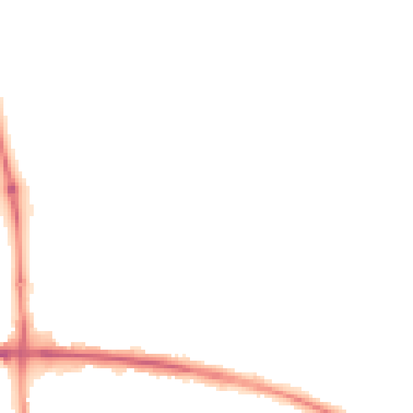 Night-time road noise heatmap for HP19 0WJ