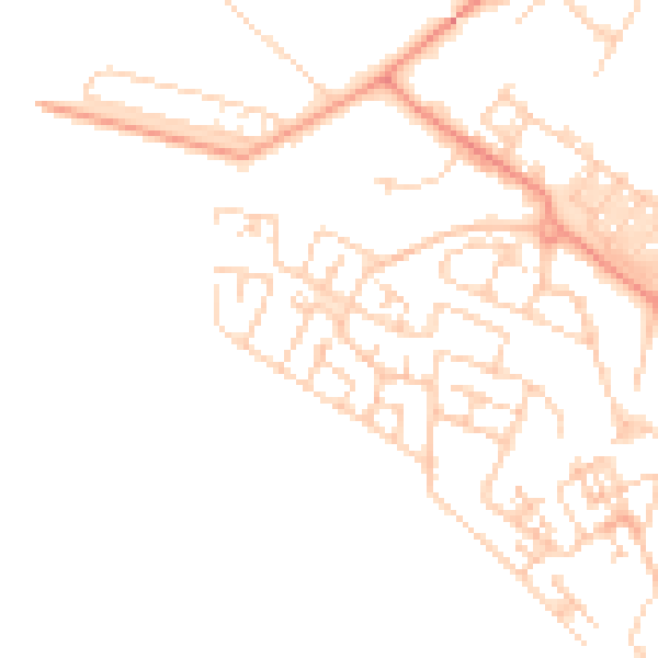 Daytime road noise heatmap for HP19 7BB