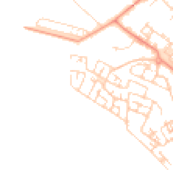 Daytime road noise heatmap for HP19 7BH