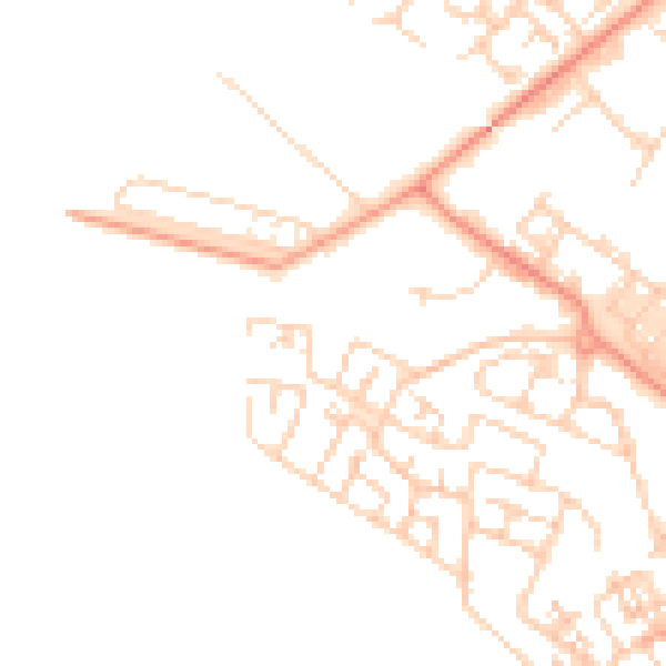 Daytime road noise heatmap for HP19 7BN