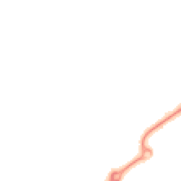 Night-time road noise heatmap for HP19 7FF