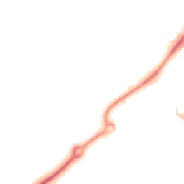 Night-time road noise heatmap for HP19 7SJ