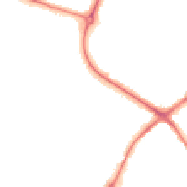 Night-time road noise heatmap for HP19 8DP