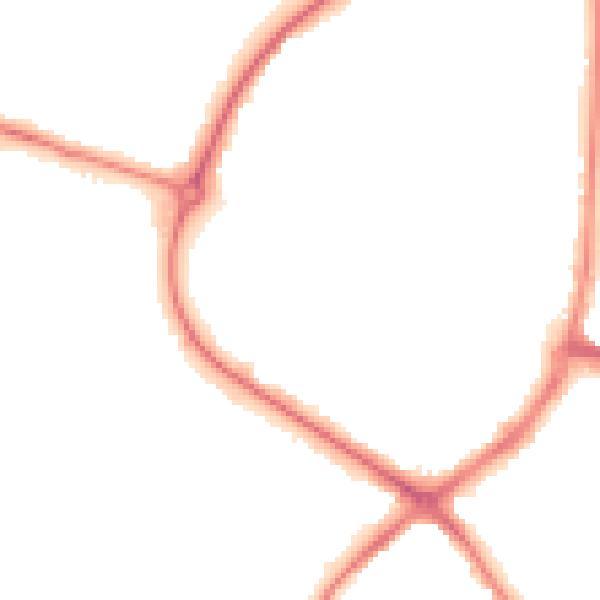 Night-time road noise heatmap for HP19 8FT