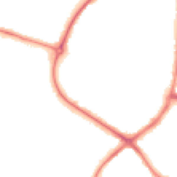 Night-time road noise heatmap for HP19 8FW
