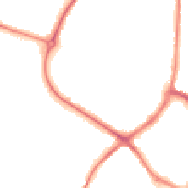 Night-time road noise heatmap for HP19 8JL