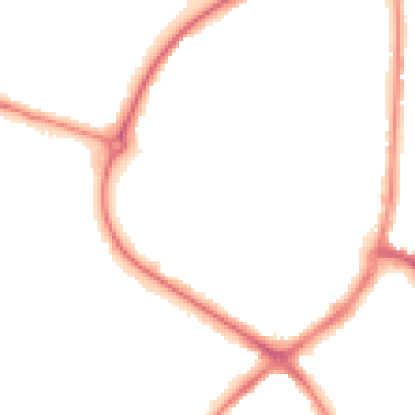 Night-time road noise heatmap for HP19 8JQ
