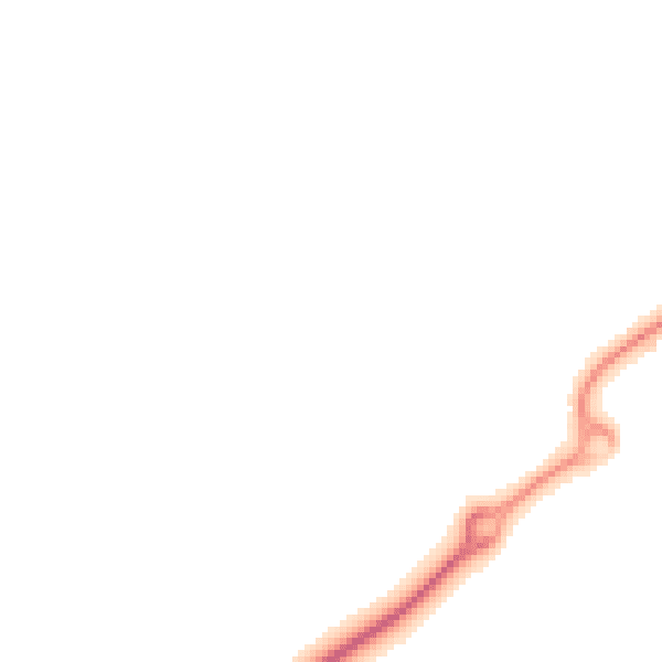 Night-time road noise heatmap for HP19 8WA