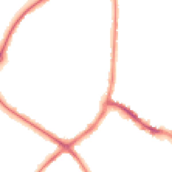 Night-time road noise heatmap for HP19 9AG