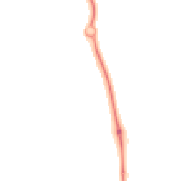 Night-time road noise heatmap for HP19 9AH