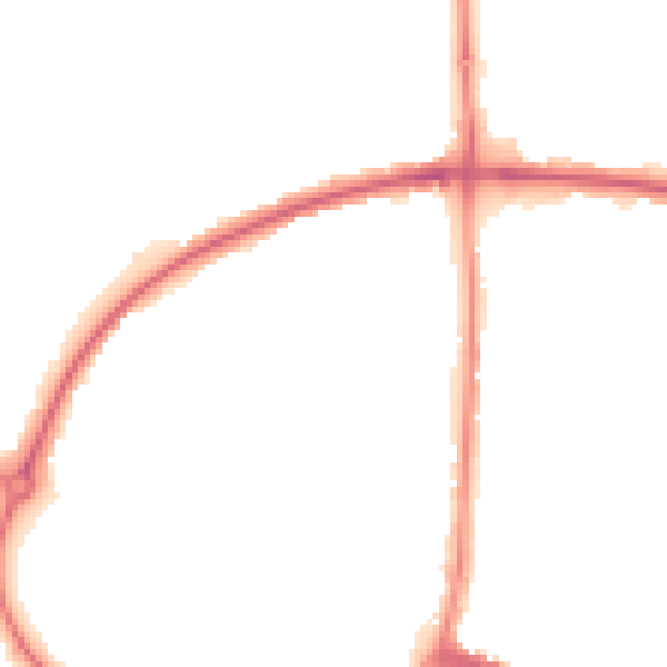 Night-time road noise heatmap for HP19 9EA