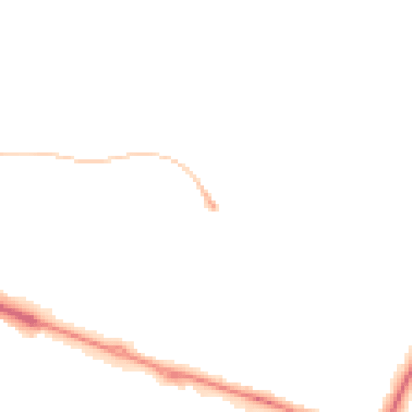 Night-time road noise heatmap for HP19 9HJ
