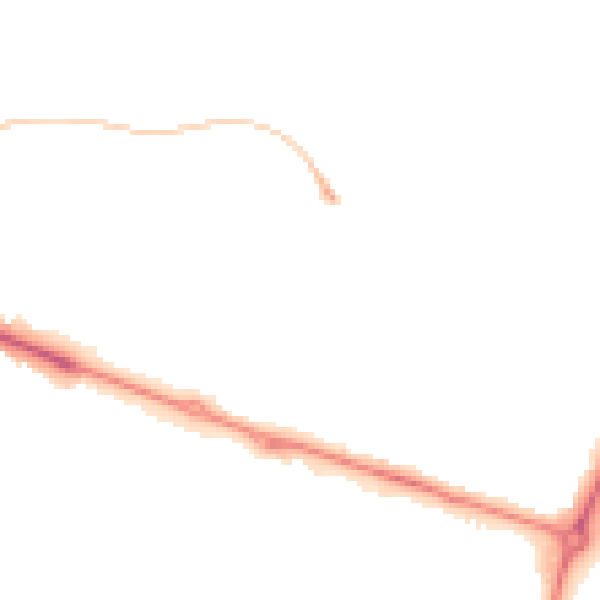 Night-time road noise heatmap for HP19 9JS