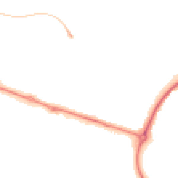 Night-time road noise heatmap for HP19 9JX