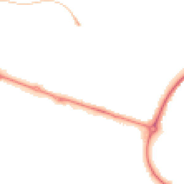 Night-time road noise heatmap for HP19 9JY