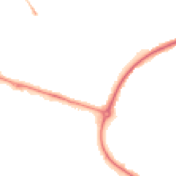 Night-time road noise heatmap for HP19 9NP