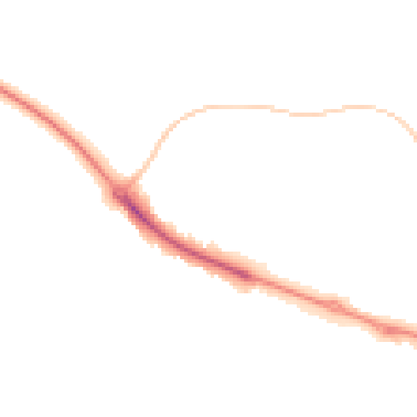 Night-time road noise heatmap for HP19 9TR