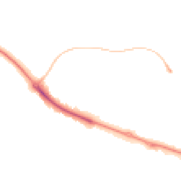 Night-time road noise heatmap for HP19 9TX