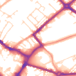 Daytime road noise heatmap for HP20 1AD