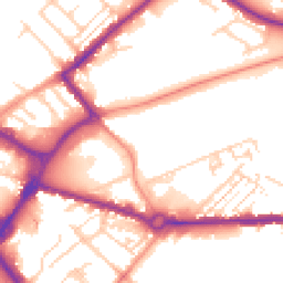 Daytime road noise heatmap for HP20 1AF
