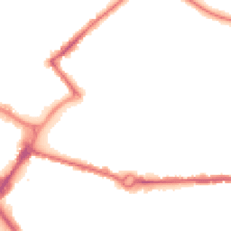 Night-time road noise heatmap for HP20 1AF