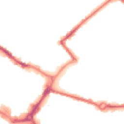 Night-time road noise heatmap for HP20 1AN