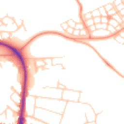 Daytime road noise heatmap for HP20 1AS