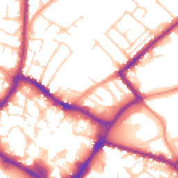 Daytime road noise heatmap for HP20 1BA