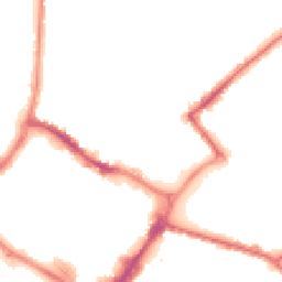 Night-time road noise heatmap for HP20 1BA