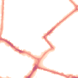 Night-time road noise heatmap for HP20 1BB