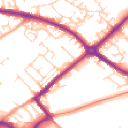 Daytime road noise heatmap for HP20 1BF