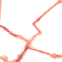 Night-time road noise heatmap for HP20 1BN