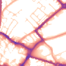 Daytime road noise heatmap for HP20 1BQ