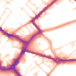 Daytime road noise heatmap for HP20 1DH