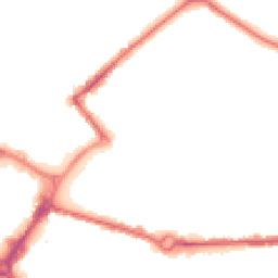 Night-time road noise heatmap for HP20 1DN