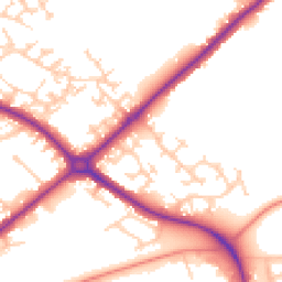 Daytime road noise heatmap for HP20 1DT
