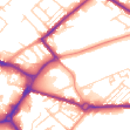 Daytime road noise heatmap for HP20 1DU