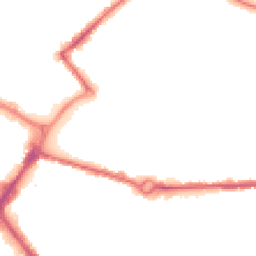 Night-time road noise heatmap for HP20 1DX