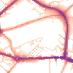 Daytime road noise heatmap for HP20 1EB