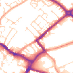 Daytime road noise heatmap for HP20 1ED